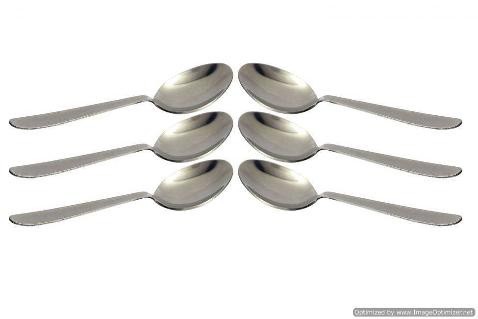 Tactware Stainless Steel Tea Spoon - 6 Pcs