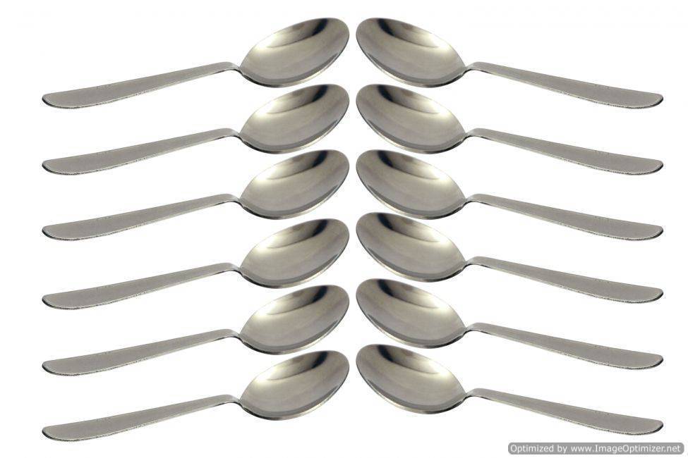 Tactware Stainless Steel Tea Spoon Set - 12Pcs