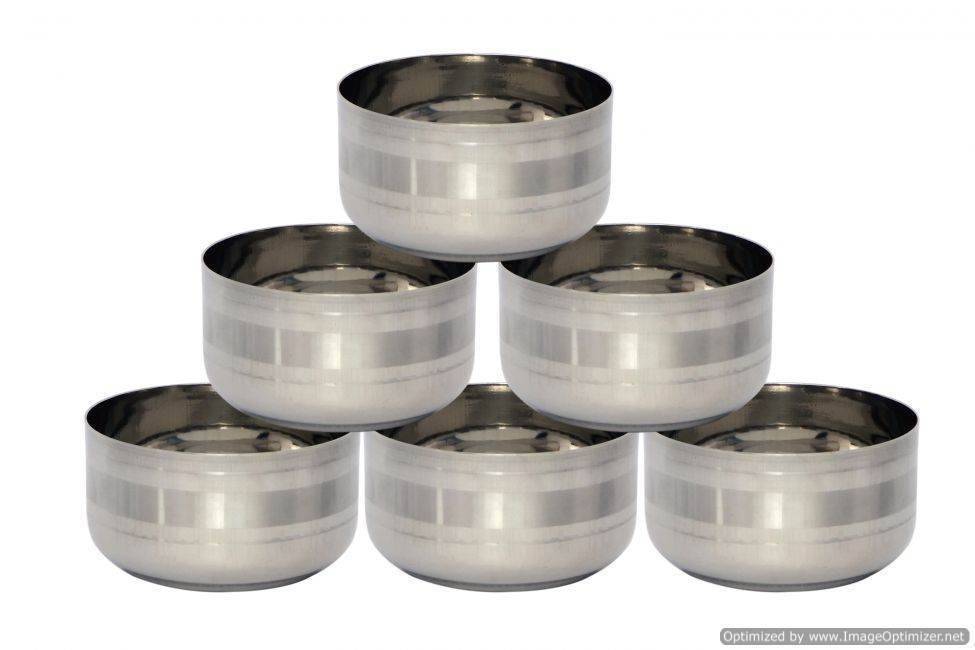 Tactware Stainless Steel Bowl 9 CM - Set Of 6