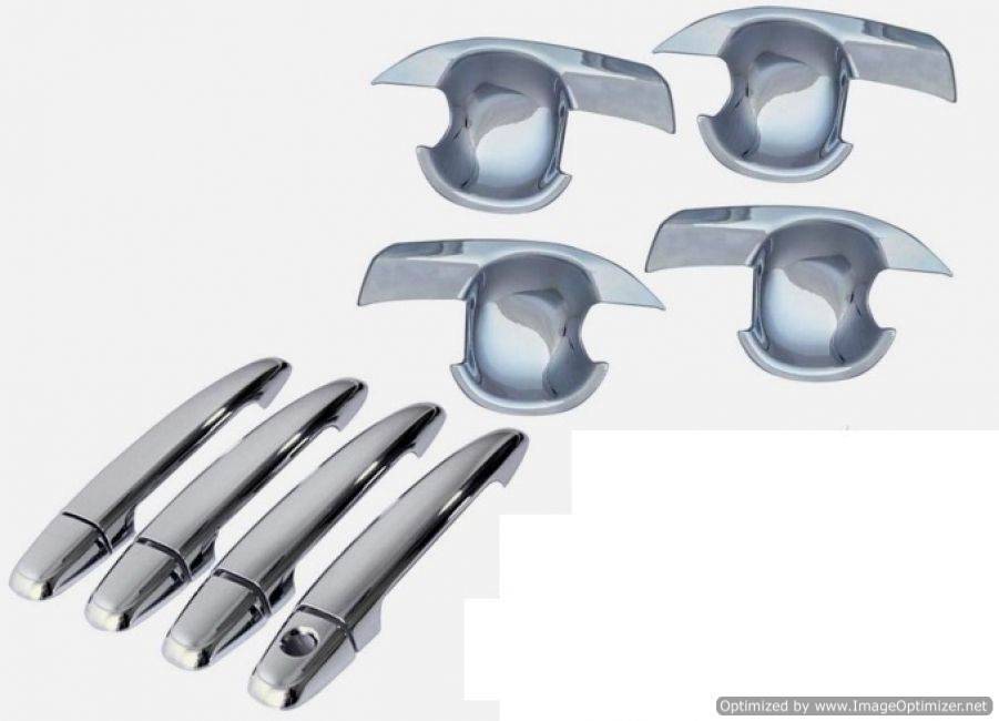 Premium Quality Swift Dzire / Dezire chrome plated Handle and bowl Combo (2006-2016)