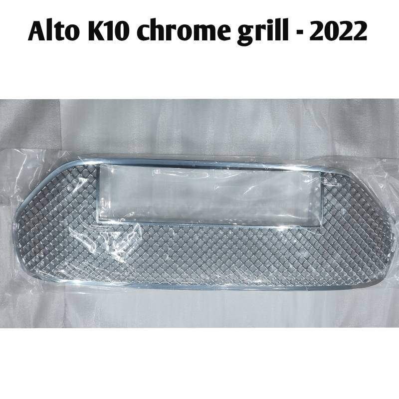 Verkoper Alto K10 front chrome grill (2022 onwards) | modified grille bentley type