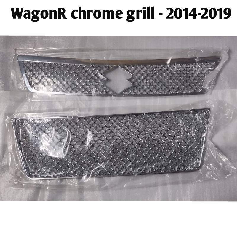 Verkoper Maruti WagonR front chrome grill (2014-2019 ) | modified grille bentley type