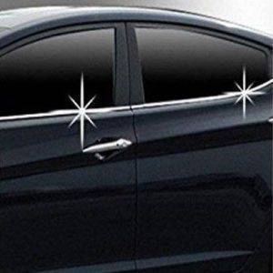  Premium Quality Car Lower Window Chrome Garnish / Chrome Window Garnish Molding for TOYOTA INNOVA (4 Pcs)