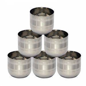 Tactware Stainless Steel Bowl 9 CM - Set Of 6