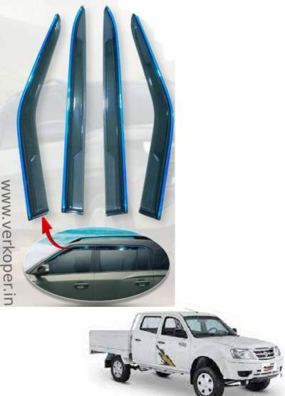 Car Door Visor for Tata Yodha Pickup / Car Rain Visor/ Car Wind Visor/ Window Deflector (2 Pcs)