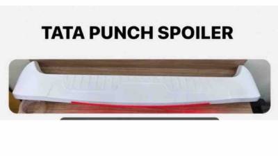 Tata Punch Rear upper spoiler - ABS